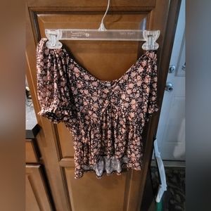 West Of Melrose floral top